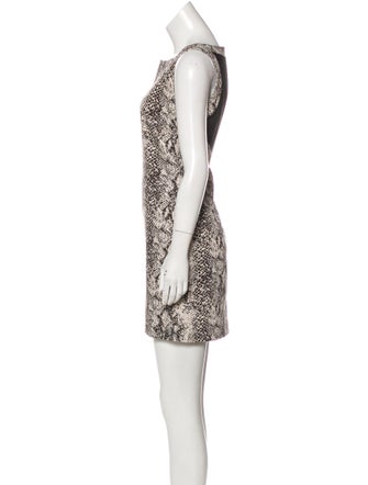 Tamara Mellon Animal Print Mini Dress