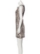 Tamara Mellon Animal Print Mini Dress