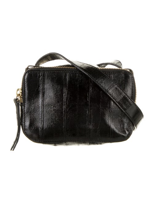 Tamara Mellon Sidekick Leather Crossbody Bag Black