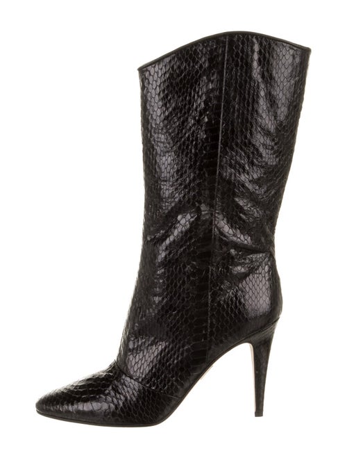 Tamara Mellon Snakeskin Boots Black