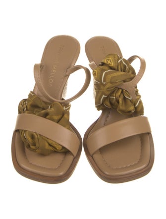 Tamara Mellon Leather Printed Sandals