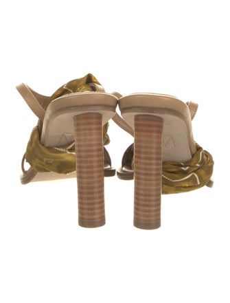 Tamara Mellon Leather Printed Sandals