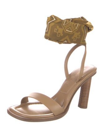 Tamara Mellon Leather Printed Sandals