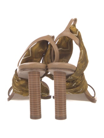 Tamara Mellon Leather Printed Sandals