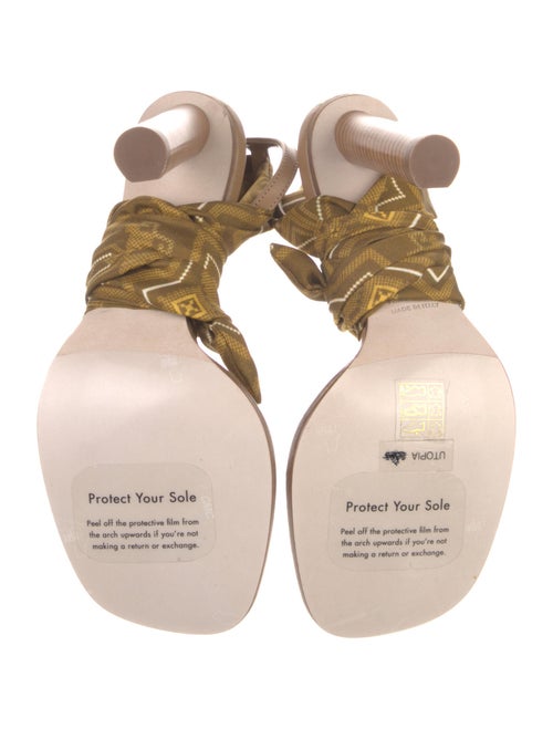 Tamara Mellon Leather Printed Sandals