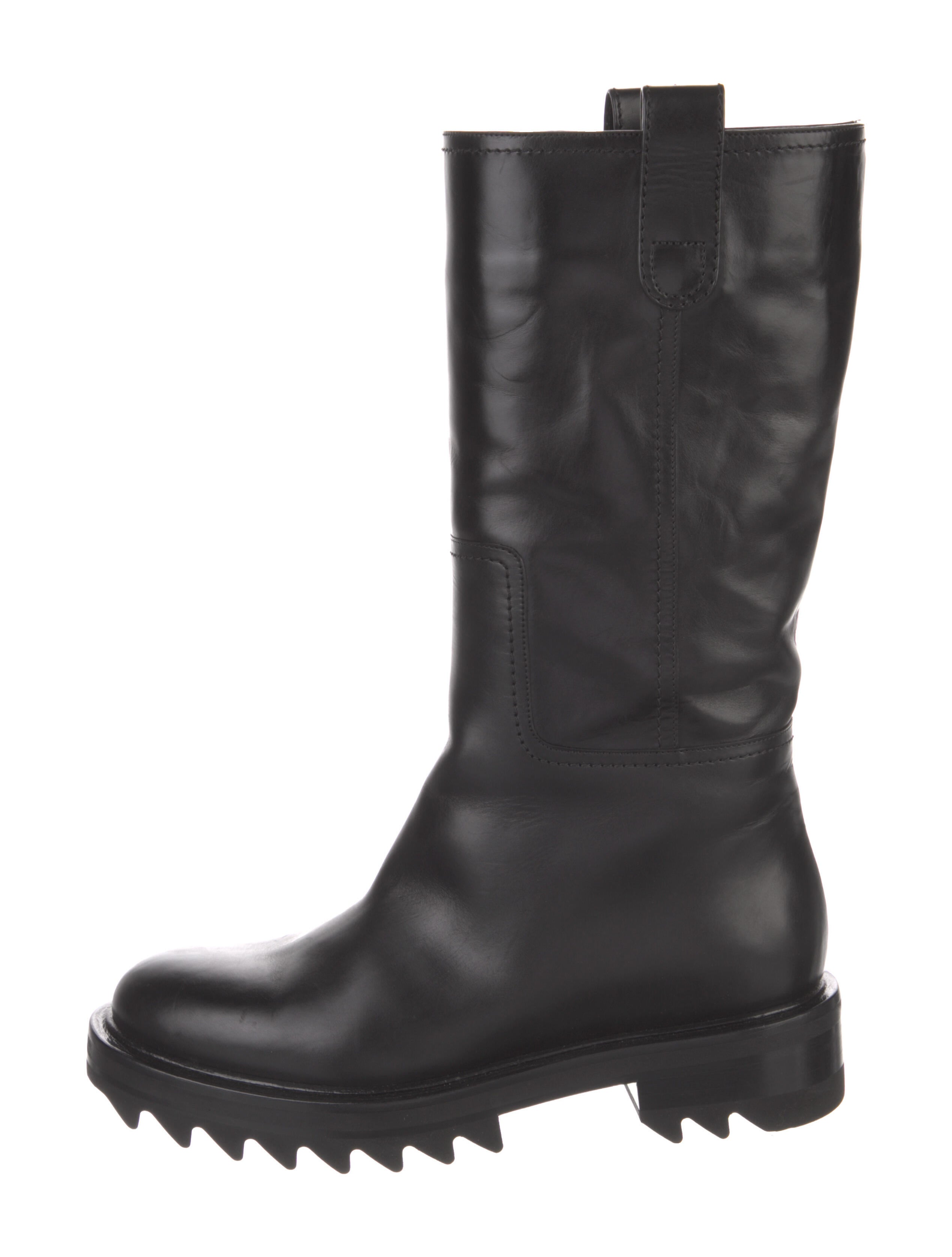 Tamara Mellon Leather Riding Boots Black Boots, Shoes WTQ31502 The RealReal