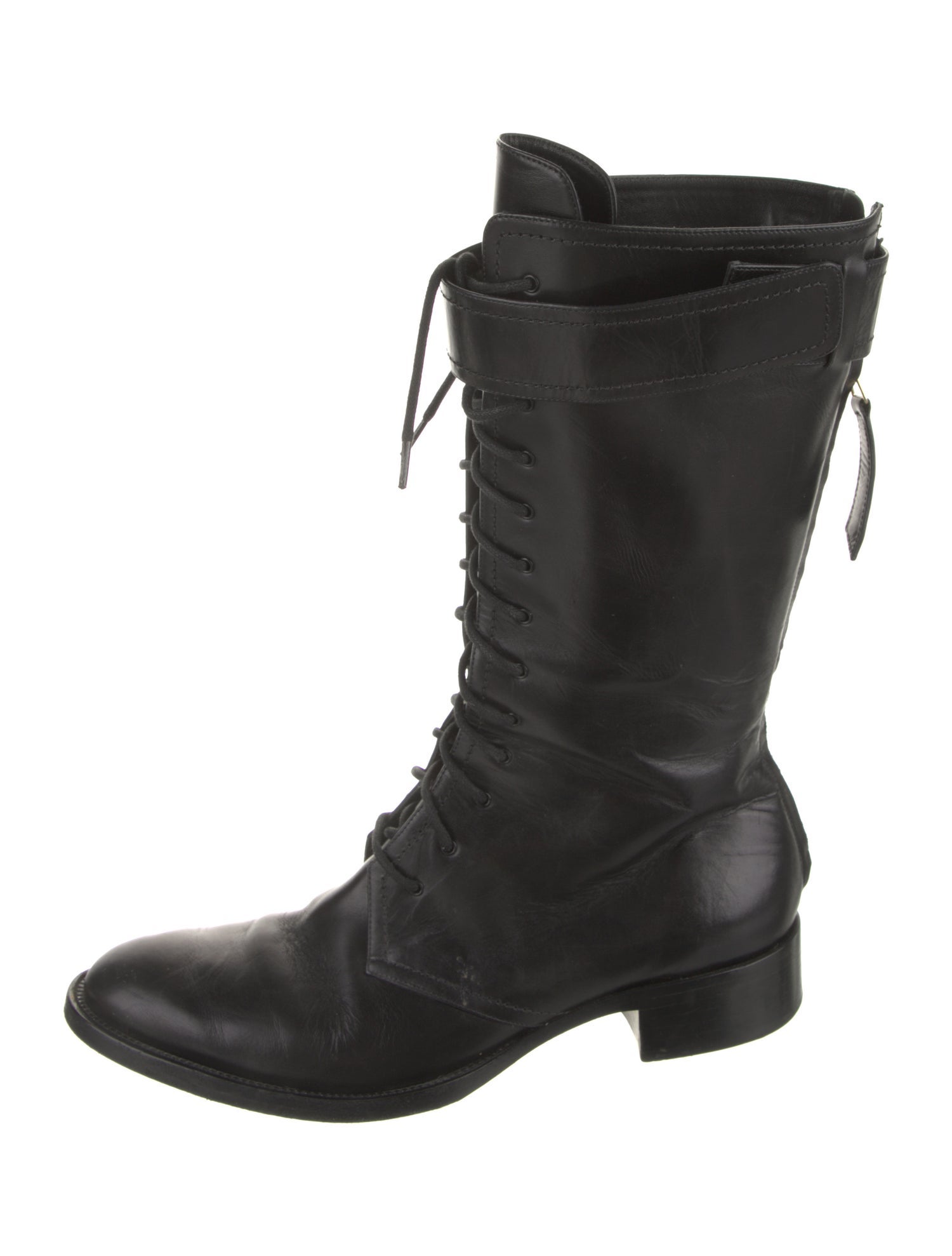 Tamara Mellon Leather Combat Boots