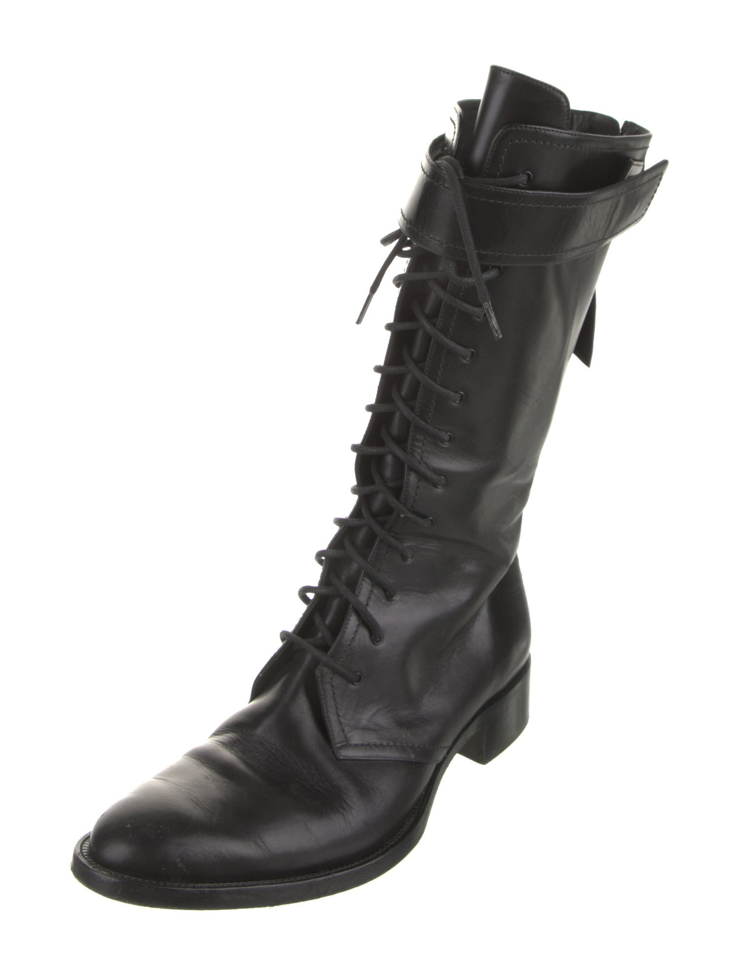 Tamara Mellon Leather Combat Boots