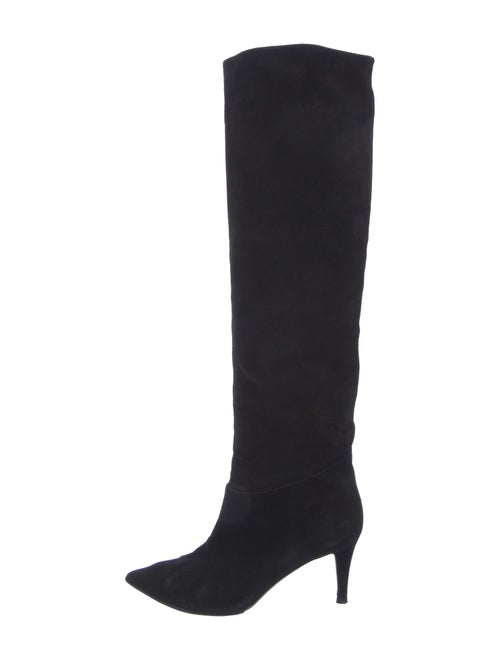 Tamara Mellon Suede Studded Accents Boots