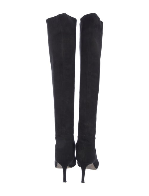 Tamara Mellon Suede Studded Accents Boots