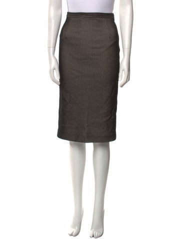 Tamara Mellon Skirts Plaid Print Knee-Length Skirt M