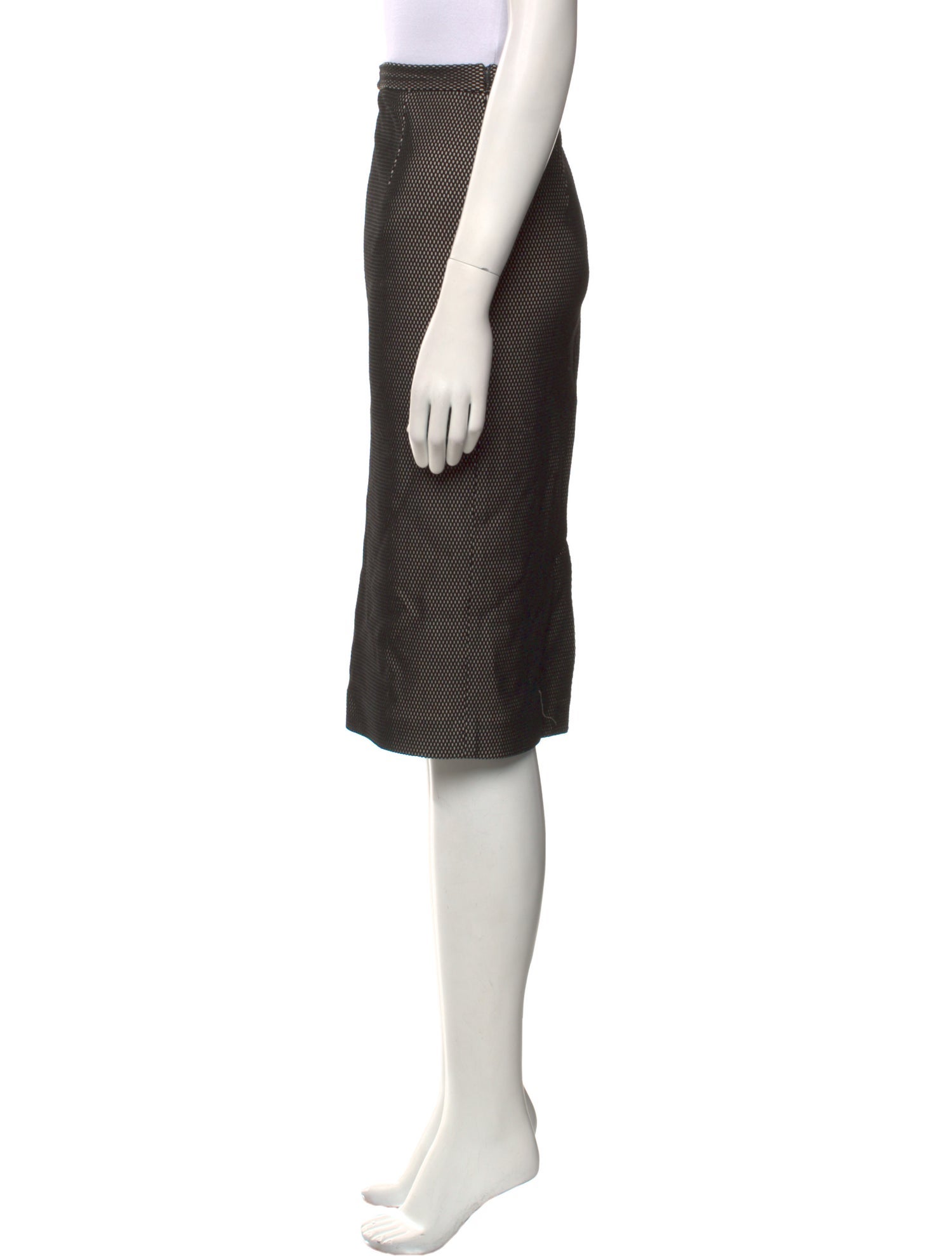 Tamara Mellon Plaid Print Knee-Length Skirt