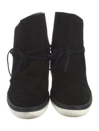 Tamara Mellon Suede Lace-Up Boots