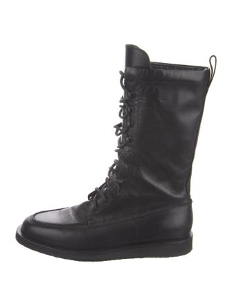 Tamara Mellon Leather Combat Boots