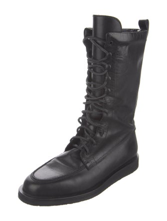 Tamara Mellon Leather Combat Boots