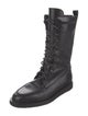 Tamara Mellon Leather Combat Boots