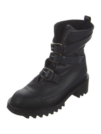 Tamara Mellon Leather Combat Boots