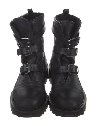 Tamara Mellon Leather Combat Boots