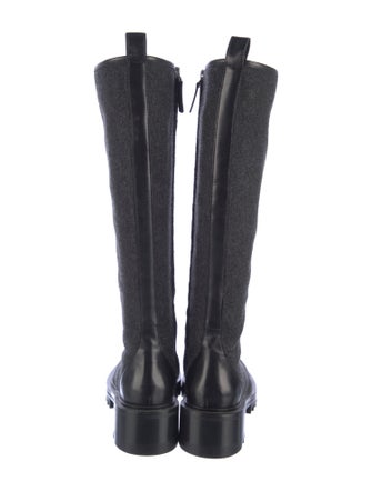 Tamara Mellon Wool Lace-Up Boots