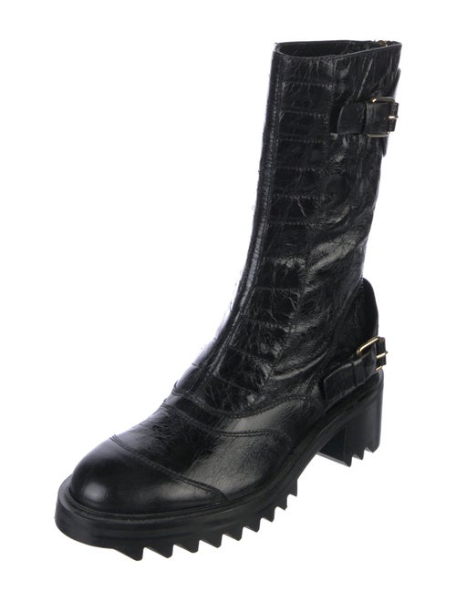 Tamara Mellon Leather Combat Boots