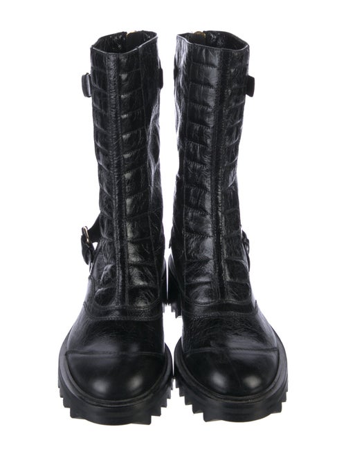 Tamara Mellon Leather Combat Boots