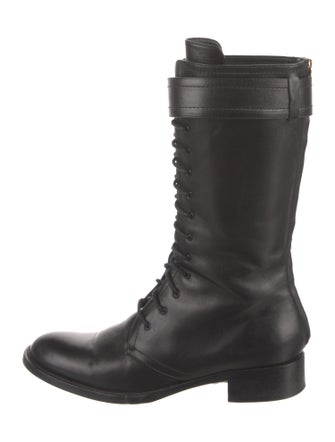 Tamara Mellon Leather Combat Boots