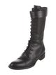 Tamara Mellon Leather Combat Boots