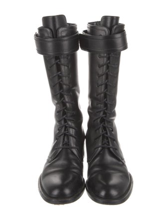 Tamara Mellon Leather Combat Boots