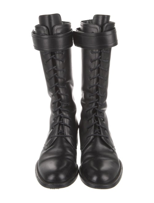 Tamara Mellon Leather Combat Boots
