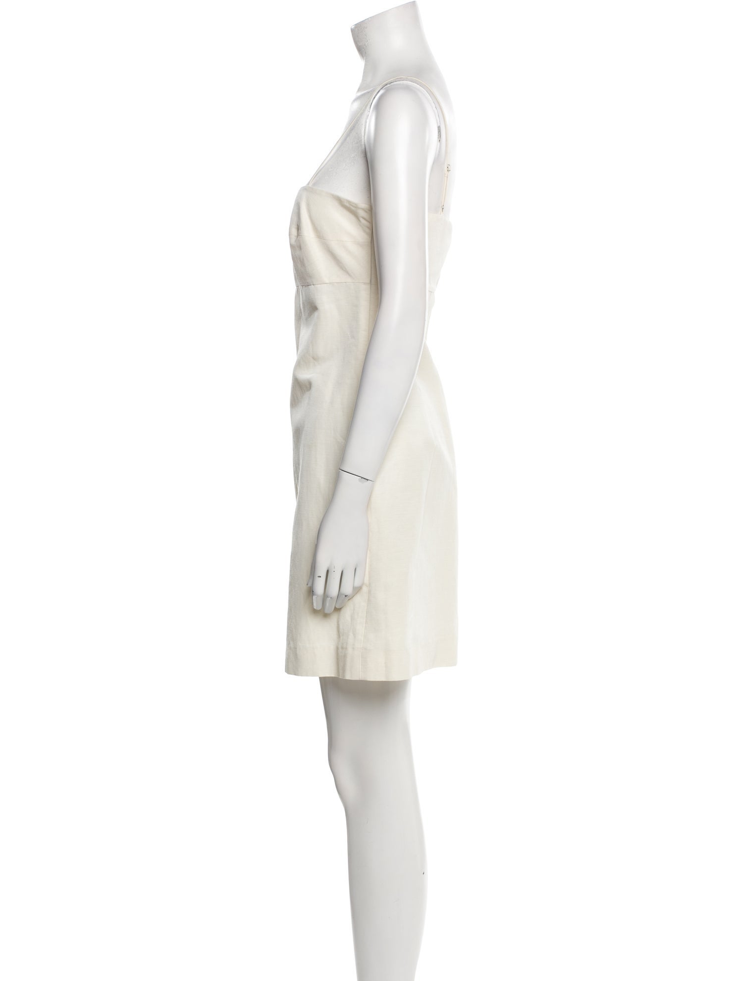 Tamara Mellon Square Neckline Mini Dress