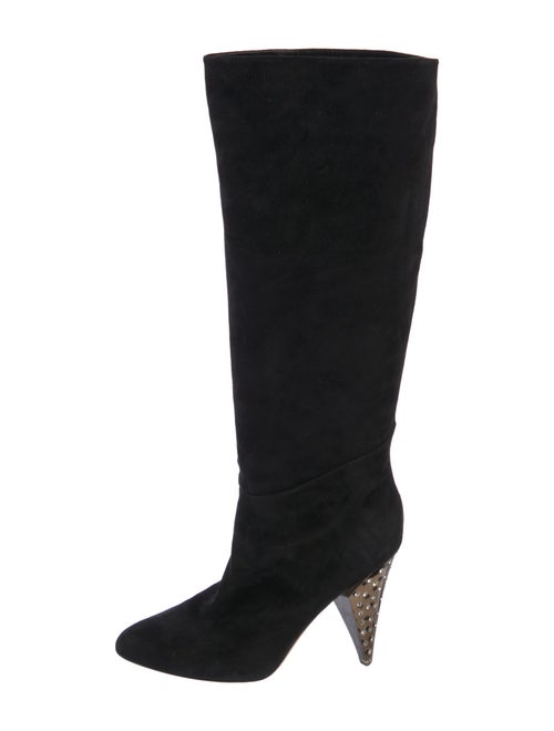 Tamara Mellon Suede Crystal Embellishments Boots