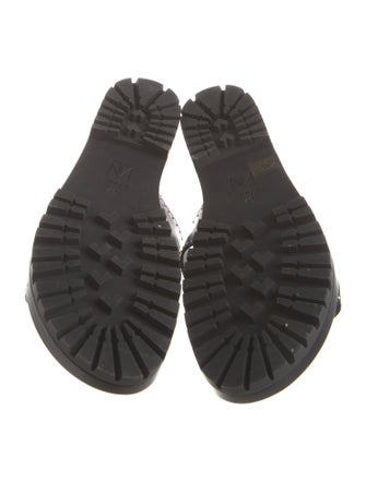 Tamara Mellon Leather Studded Accents Slides