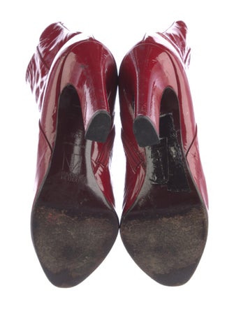 Tamara Mellon Patent Leather Lace-Up Boots