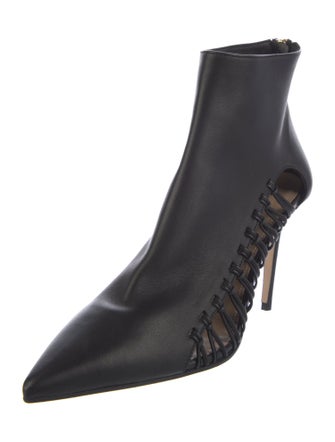 Tamara Mellon Leather Cutout Accent Boots