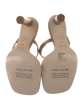 Tamara Mellon Leather Slides