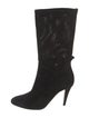 Tamara Mellon Suede Cutout Accent Boots
