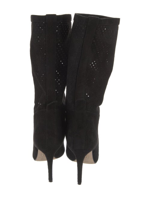 Tamara Mellon Suede Cutout Accent Boots