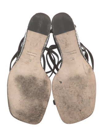 Tamara Mellon Leather T-Strap Sandals