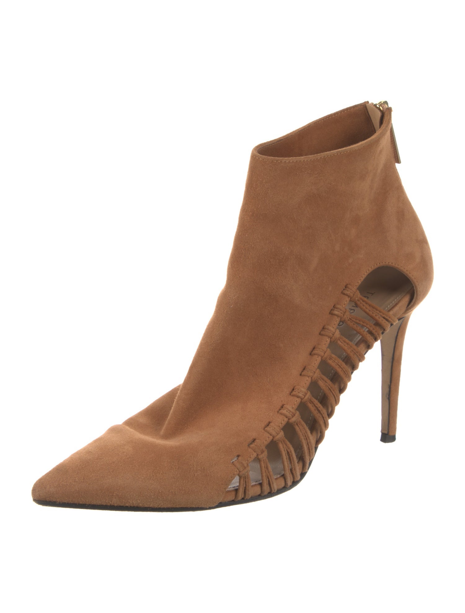 Tamara Mellon Suede Cutout Accent Pumps