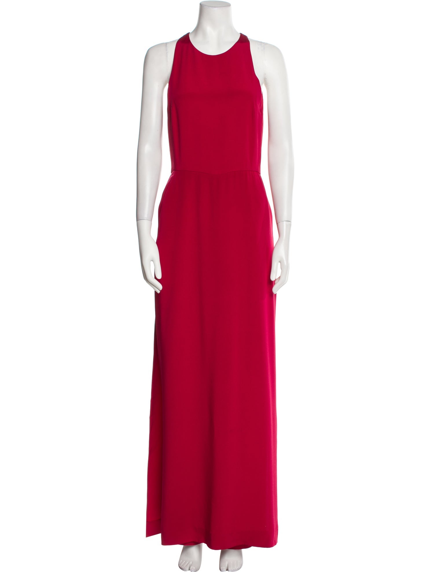 Tamara Mellon Silk Scoop Neck Jumpsuit