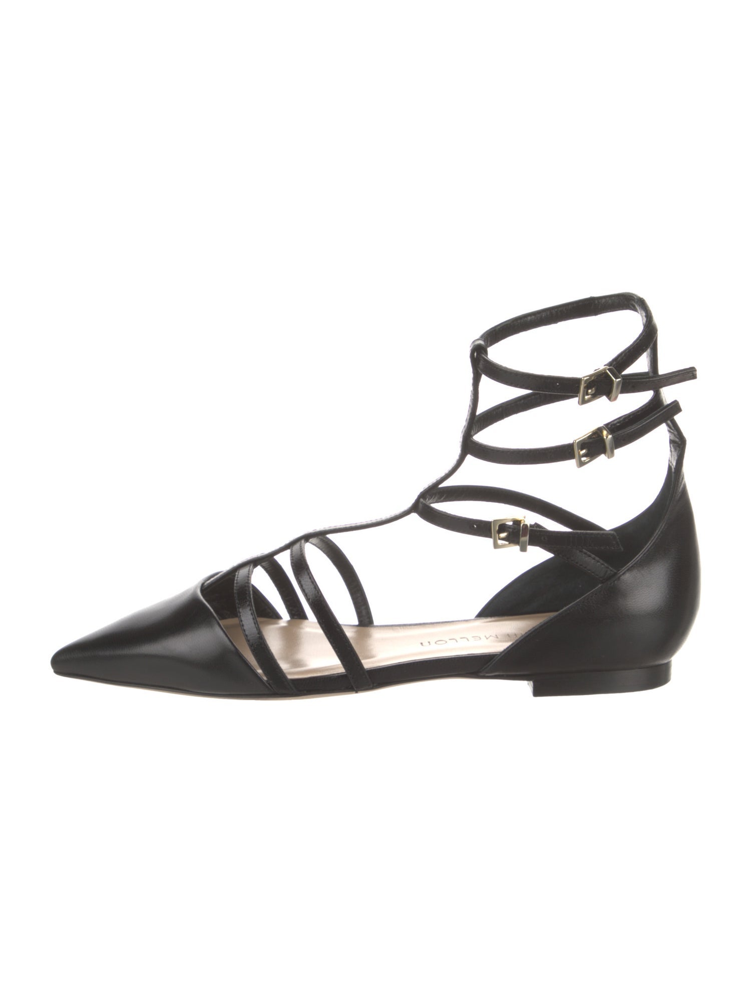 Tamara Mellon Leather D'Orsay Flats