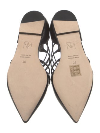 Tamara Mellon Leather D'Orsay Flats