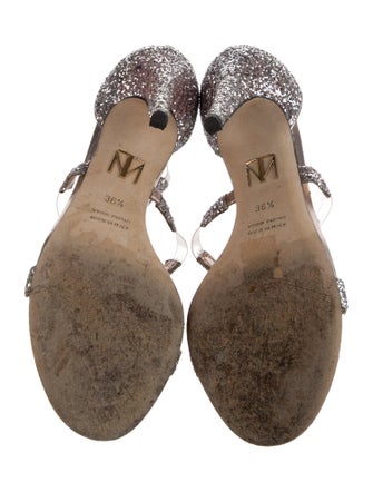 Tamara Mellon Glitter Glitter Accents Sandals