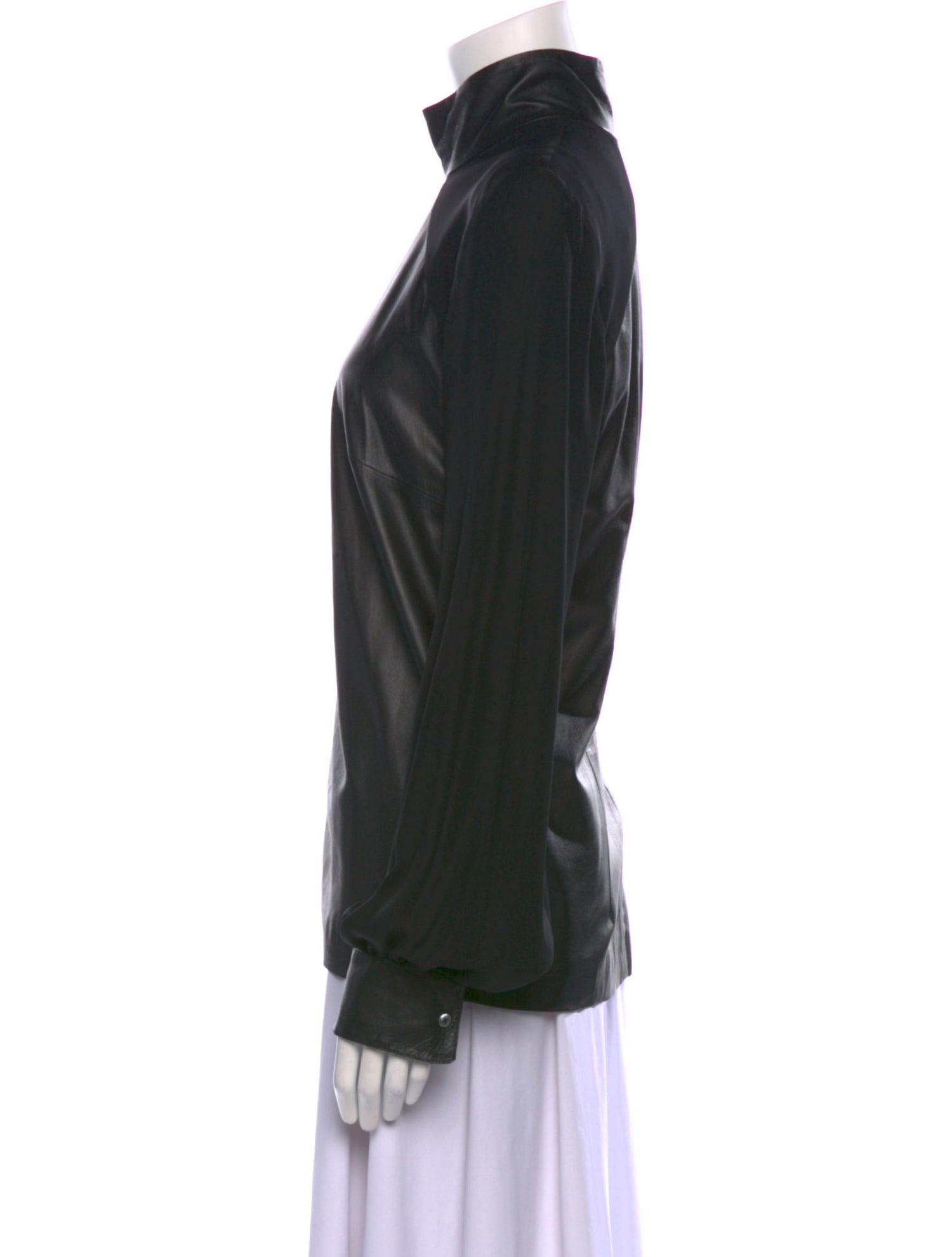 Tamara Mellon Silk Turtleneck Top