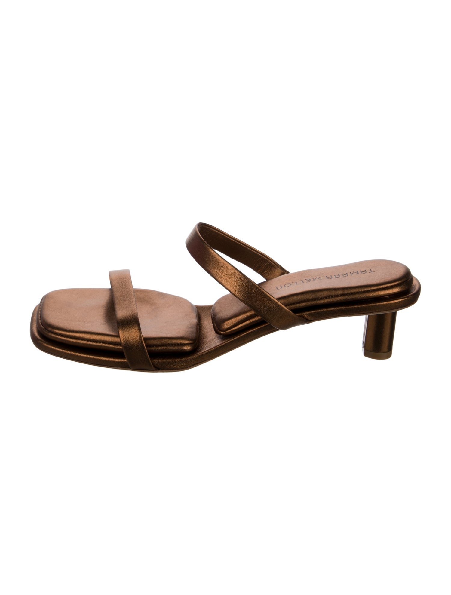 Tamara Mellon Leather Slides w/ Tags