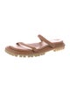 Tamara Mellon Leather Slides