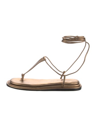 Tamara Mellon Leather T-Strap Sandals