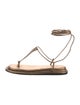 Tamara Mellon Leather T-Strap Sandals