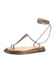 Tamara Mellon Leather T-Strap Sandals
