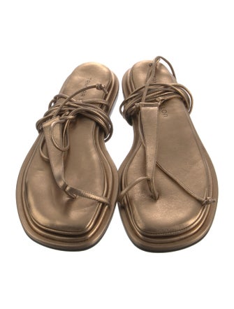 Tamara Mellon Leather T-Strap Sandals